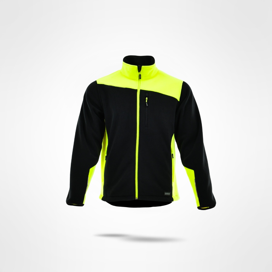 Polar Roboczy, Bluza Polarowa Comfort Plus Neoflex Sara czarno-żółta r.M