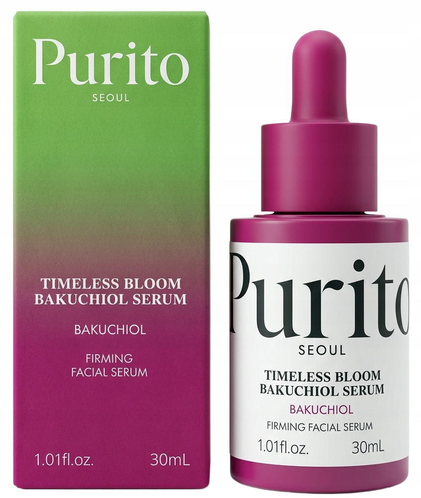 Purito Timeless Bloom protivráskové pleťové sérum Bakuchiol 30 ml