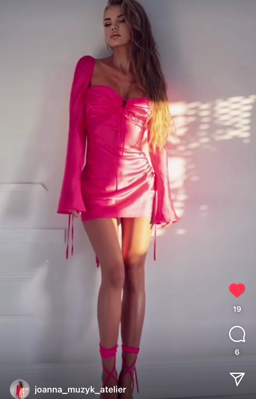 Joanna Muzikant šaty růžová mini korzetová Xs%%