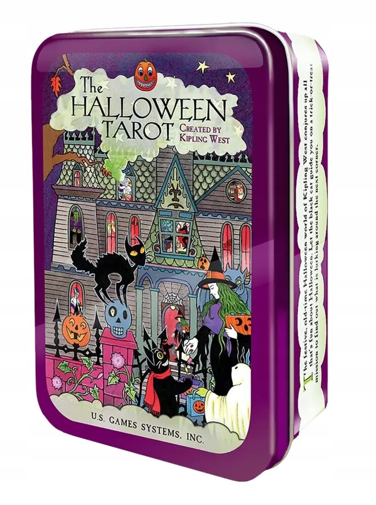 The HALLOWEEN Tarot - karty tarota w metalowym pudełku