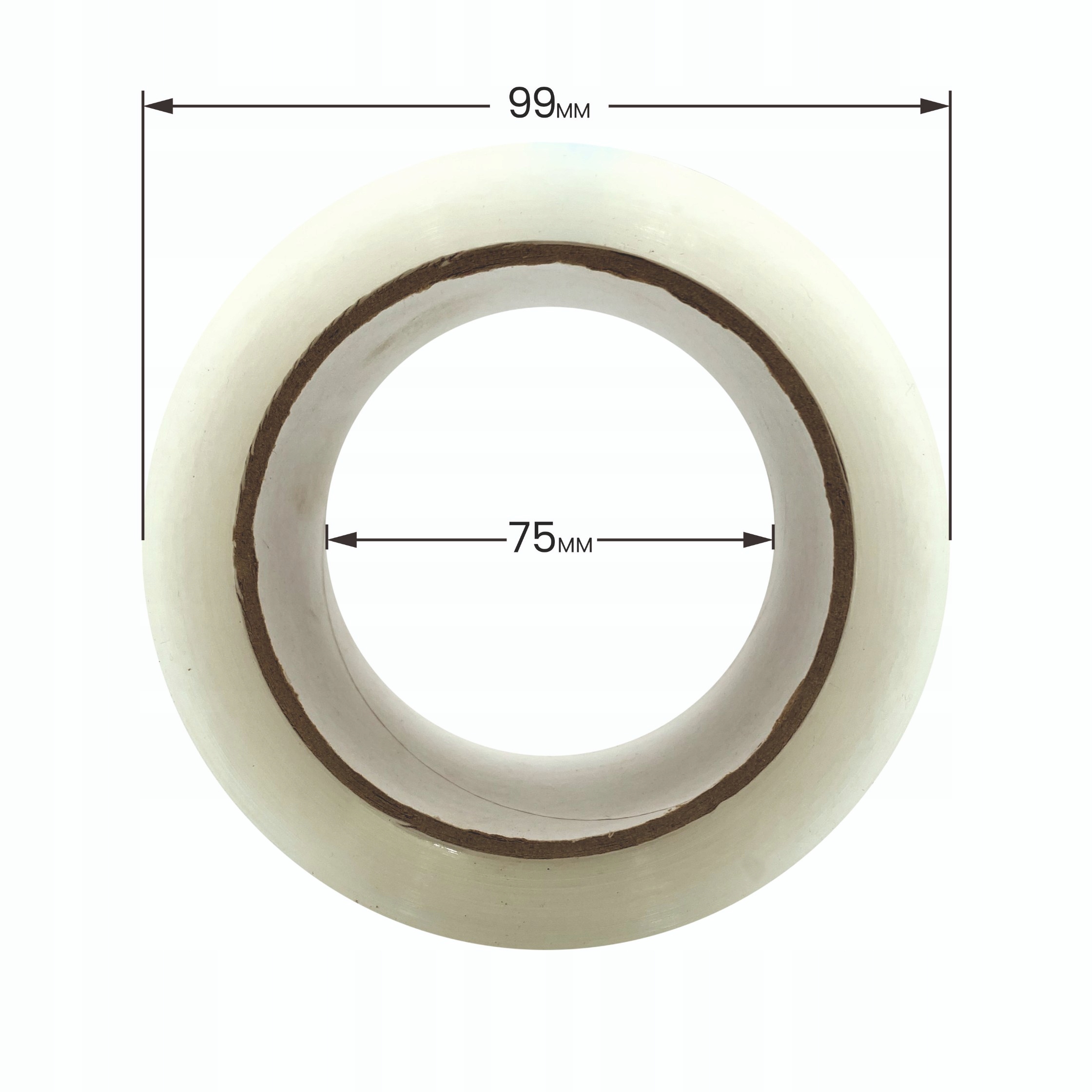 TAŚMA PAKOWA KLEJĄCA BEZBARWNA 48/66Y MOCNA 1SZT Szerokość 48 mm