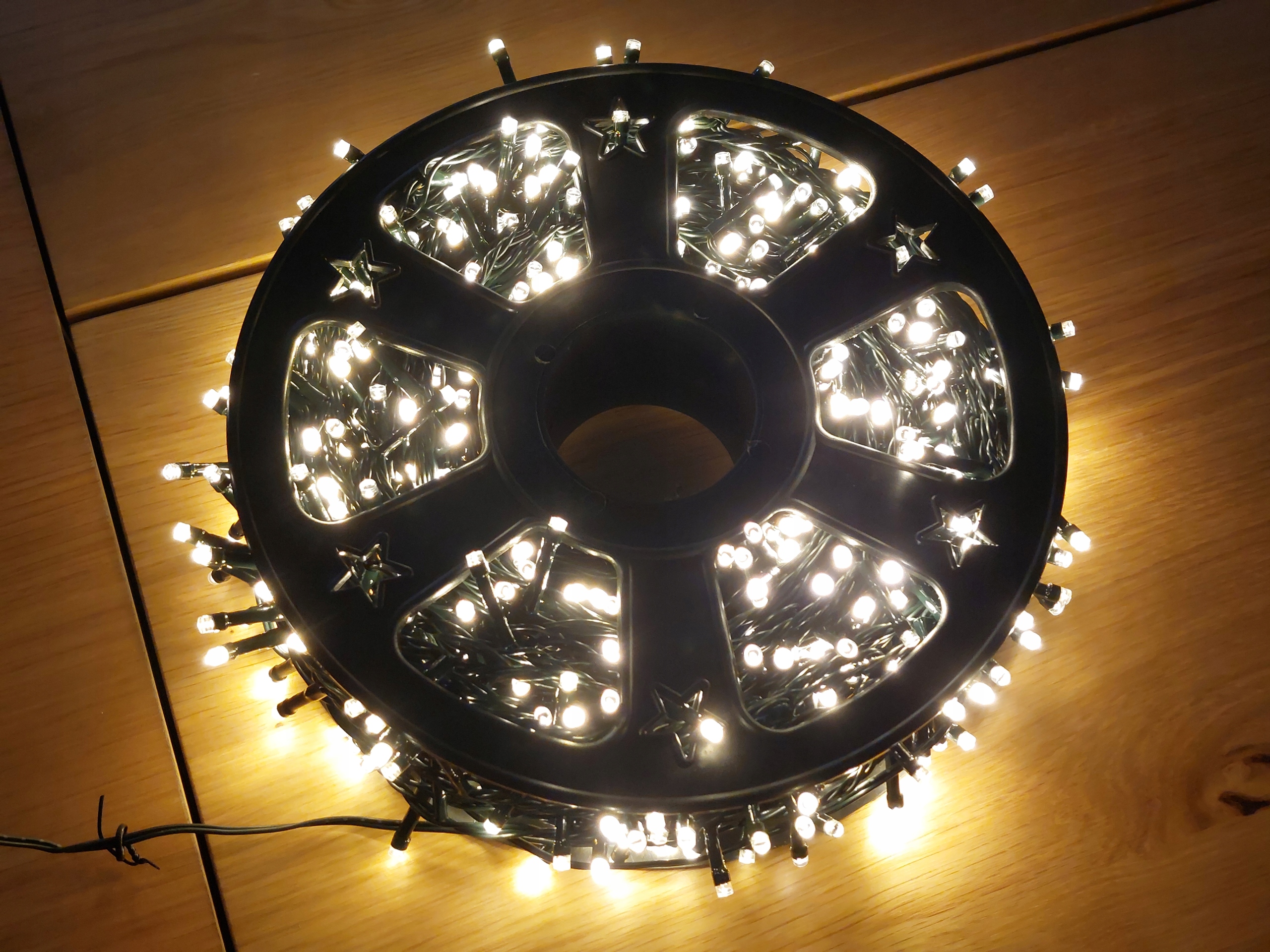 LAMPKI CHOINKOWE 1000 LED ATEST 51,5M BIAŁE CIEPŁY BIAŁY PROGRAMY CHOINKA Stan opakowania oryginalne