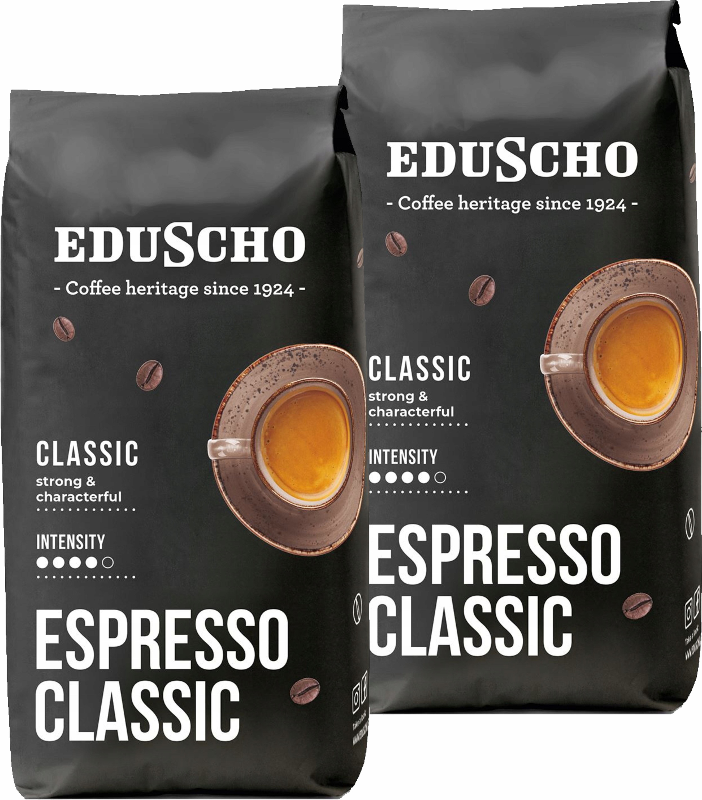 Levně Káva zrnková Eduscho Espresso Classic 2 x 1 kg