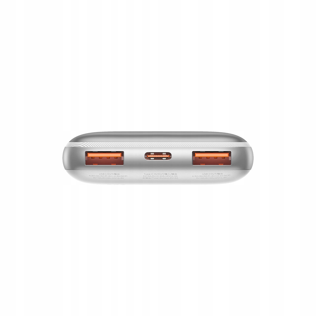 Bateria Zewnętrzna POWERBANK BASEUS 10000mAh PD 22,5W z kablem USB do Typ C Kolor biały