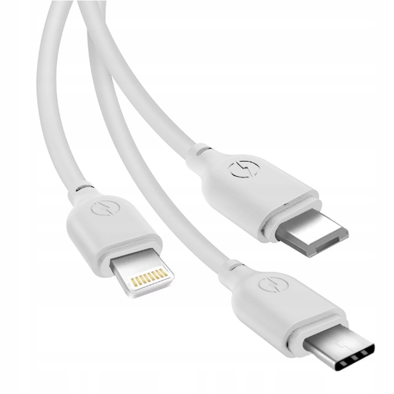 Kabel do ładowarki potrójny 3w1 USB-C Micro Lightning do iPhone Marka XO
