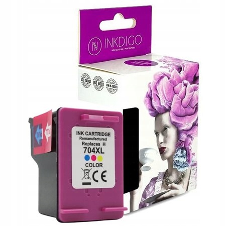 Tusz Hp 704 XL Kolorowy Inkdigo HP-704XC-2 15ml