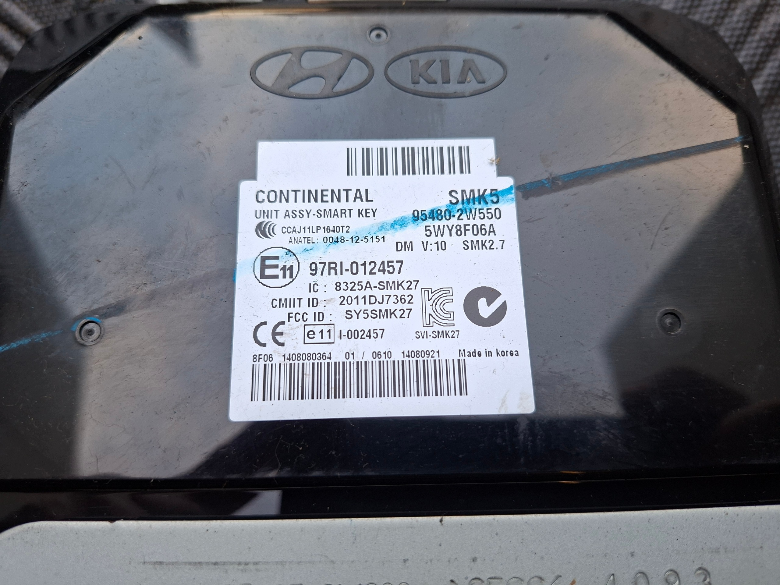95480-2W550 module unité de commande électronique uce SMART KEY HYUNDAI SANTA FE 3 III 2.2 D CRDI