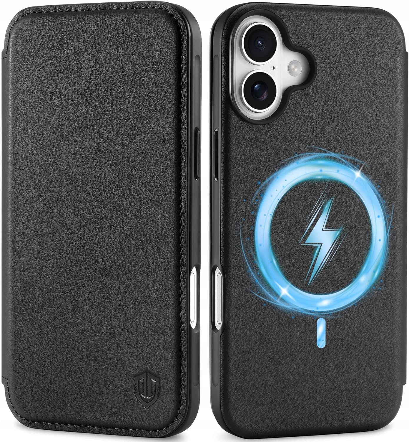 flipové pouzdro Peněženka Shieldon pro iPhone 16 Magsafe Přírodní hovězí kůže