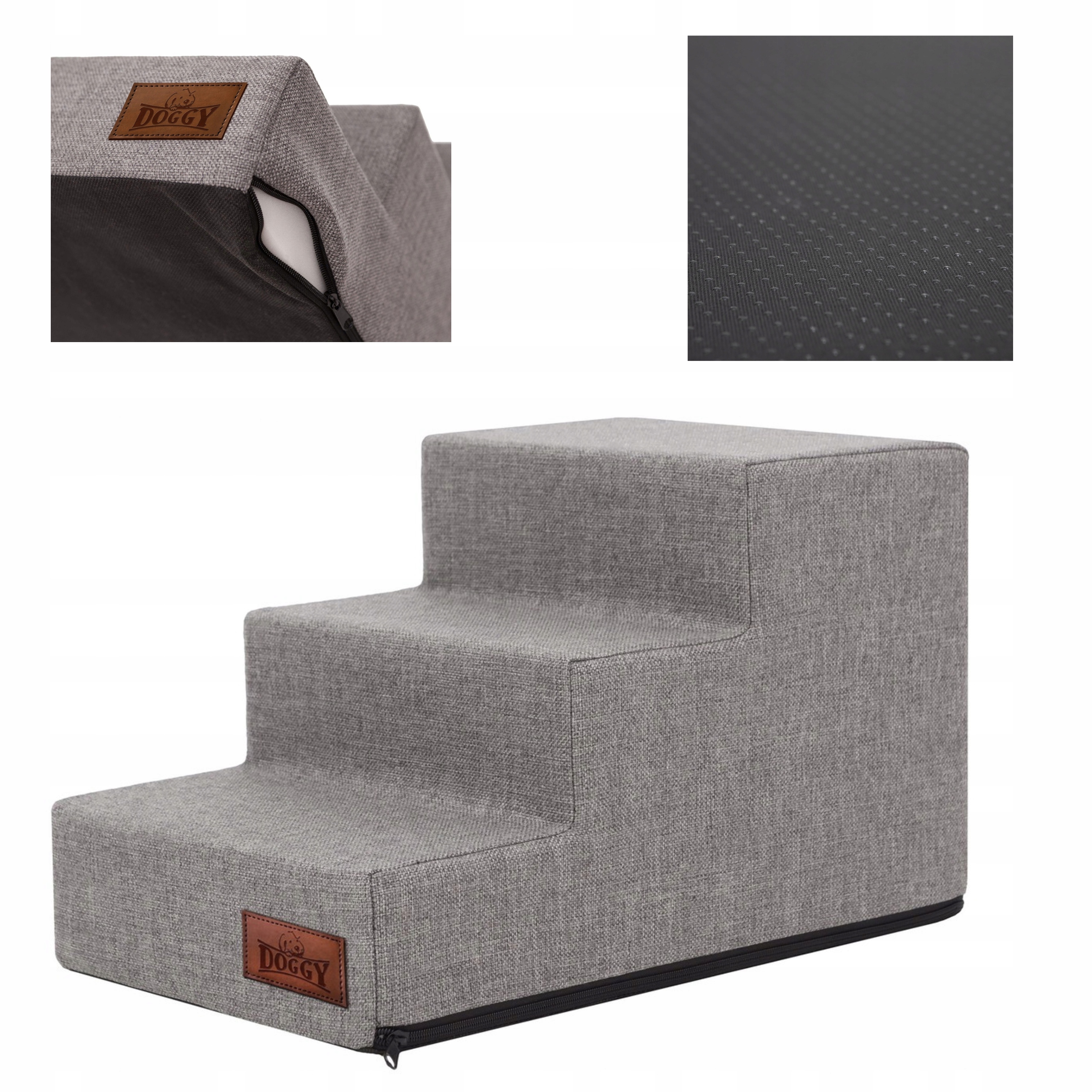 Schody pro psa a kočku – rampa plošina 3 stupně 30 cm schody pro zvířata