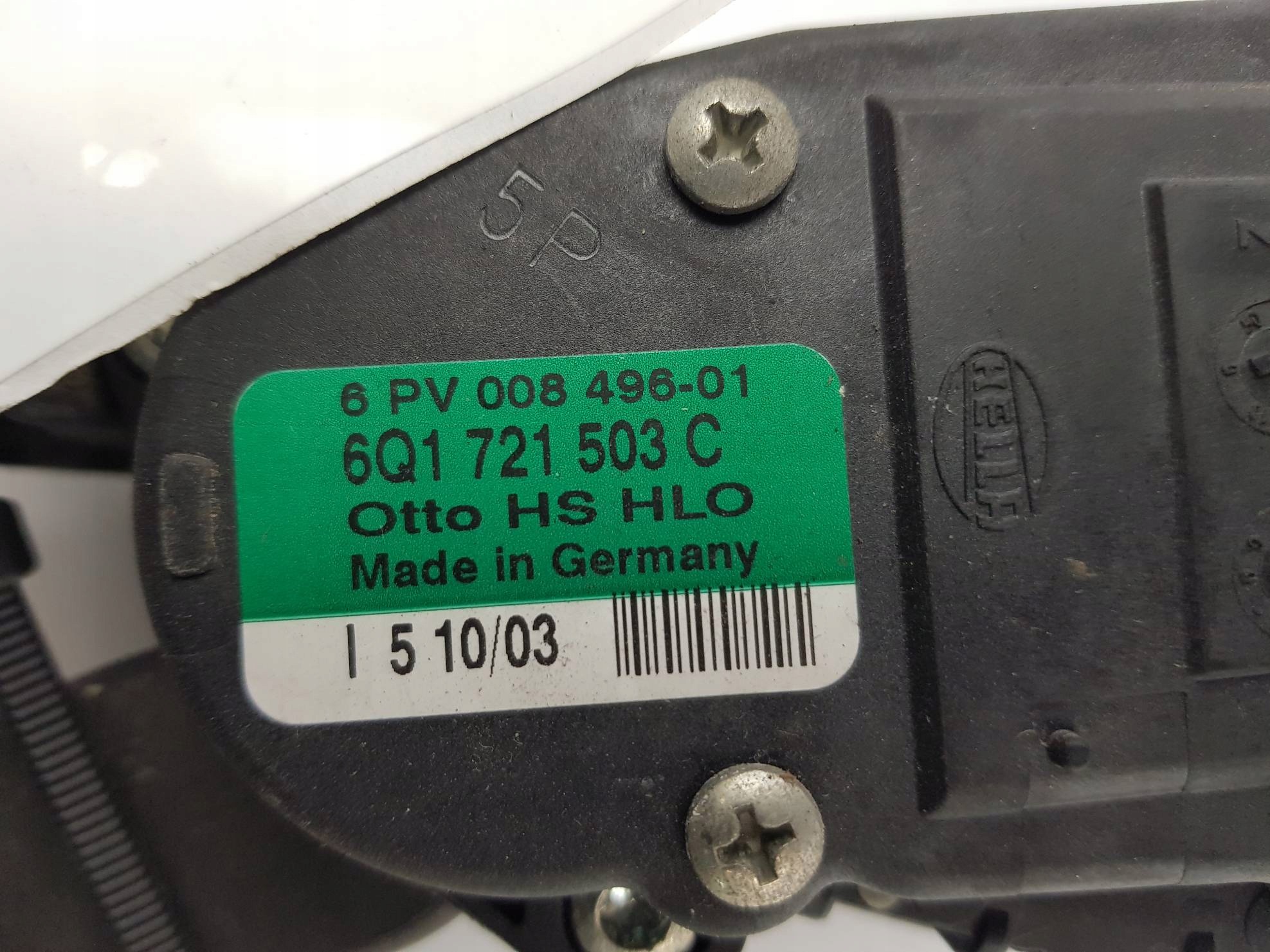 PEDAL 6Q1721503C SKODA FABIA und