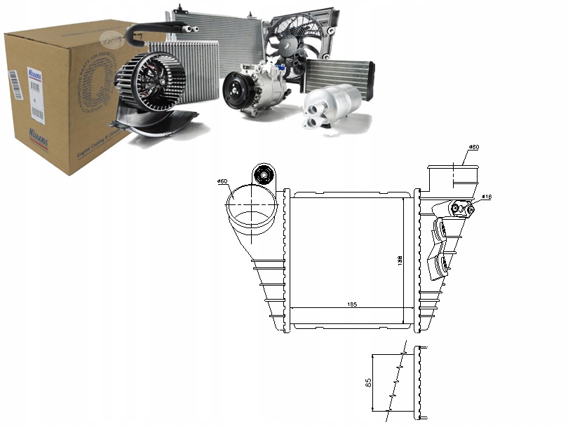 Nissens Intercooler Audi A3 1.8T (8L1)