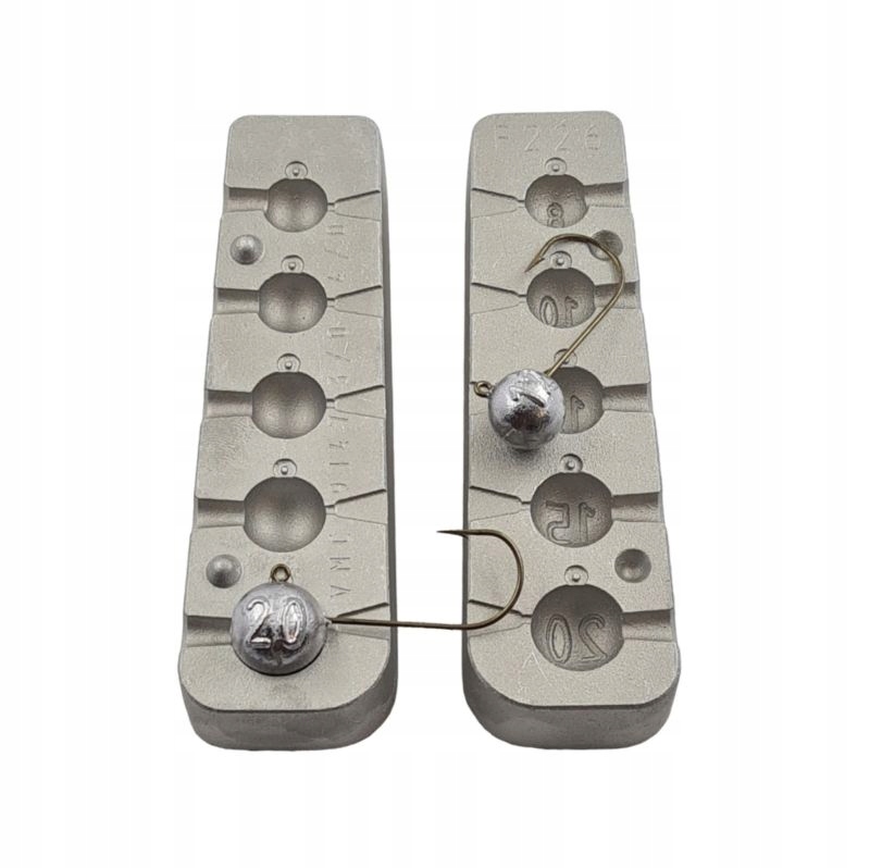 Forma do odlewania główek jigowych 8 * 10 * 12 * 15 * 20 g (F-226)