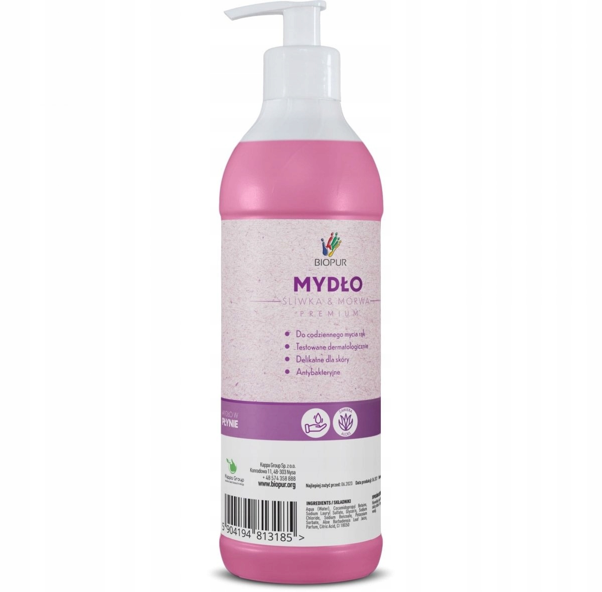

Mydło w płynie Biopur, śliwka i morwa 500ml