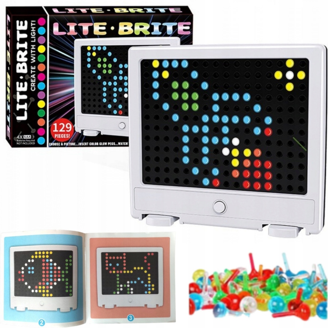 

Tablica Led Mozaika Układanka Kreatywna Lite Brite