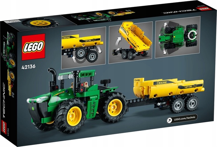 LEGO TECHNIC TRAKTOR JHON DEERE 9620R 42136 KLOCKI Liczba elementów 390 szt.