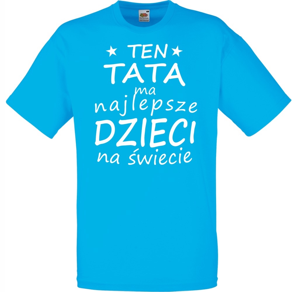 

Koszulka tata dzień ojca dla taty S lazurowa