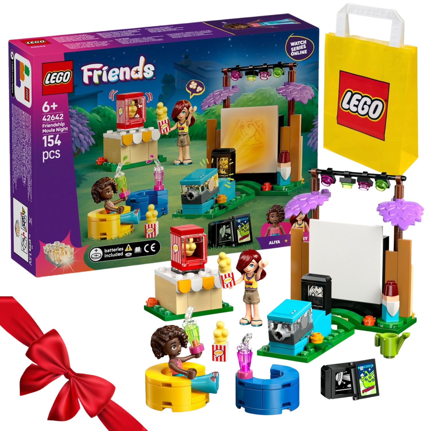 Zestaw Klocków Lego Friends 42642 Wieczór Filmowy Z Przyjaciółmi