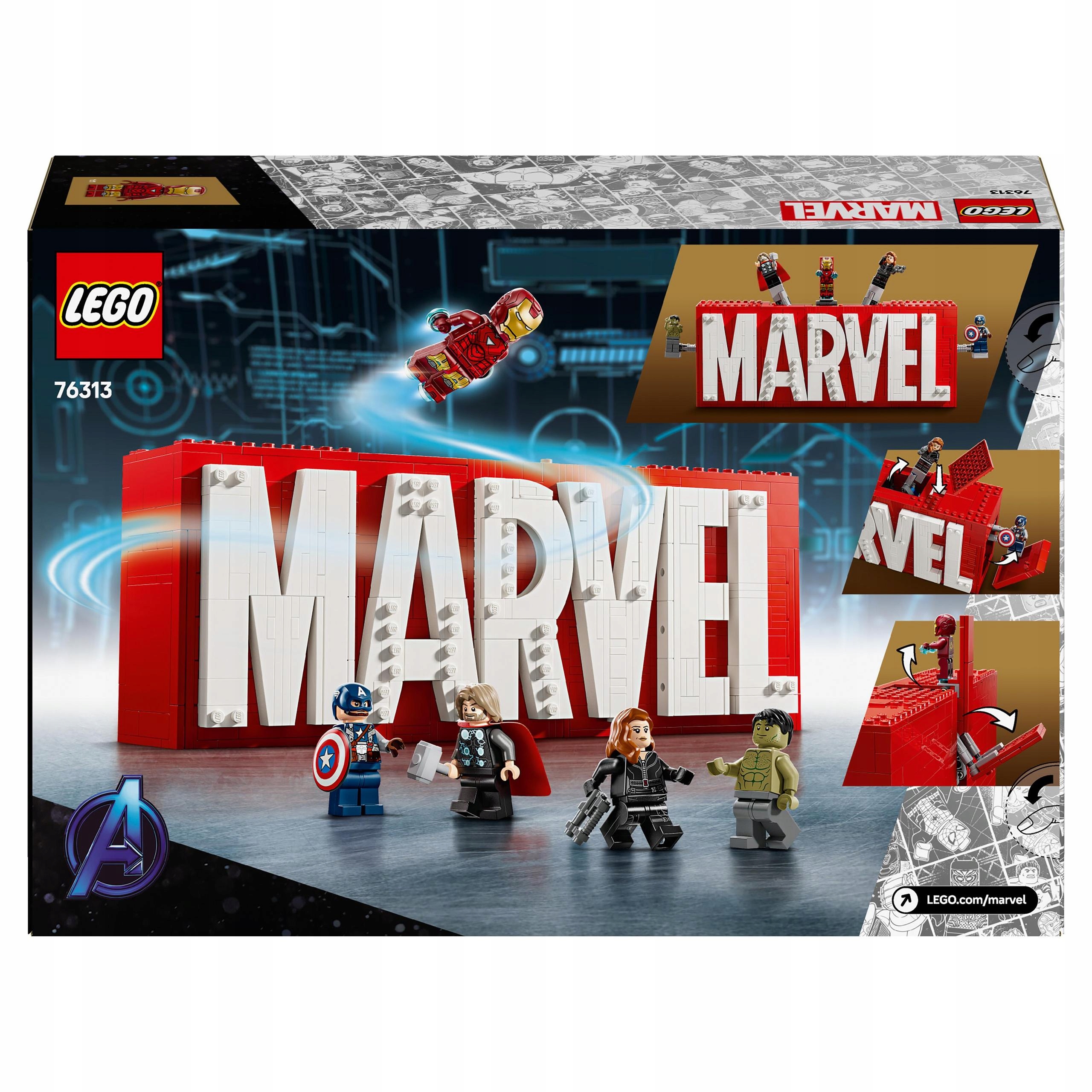 Lego 76313 Marvel Heroes Logo Marvel s minifigurkami