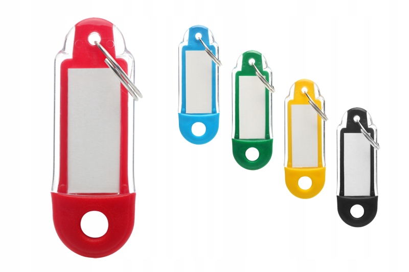 ZAWIESZKI BRELOKI IDENTYFIKATORY DO KLUCZY 10 szt. EAN (GTIN) 5906112205058