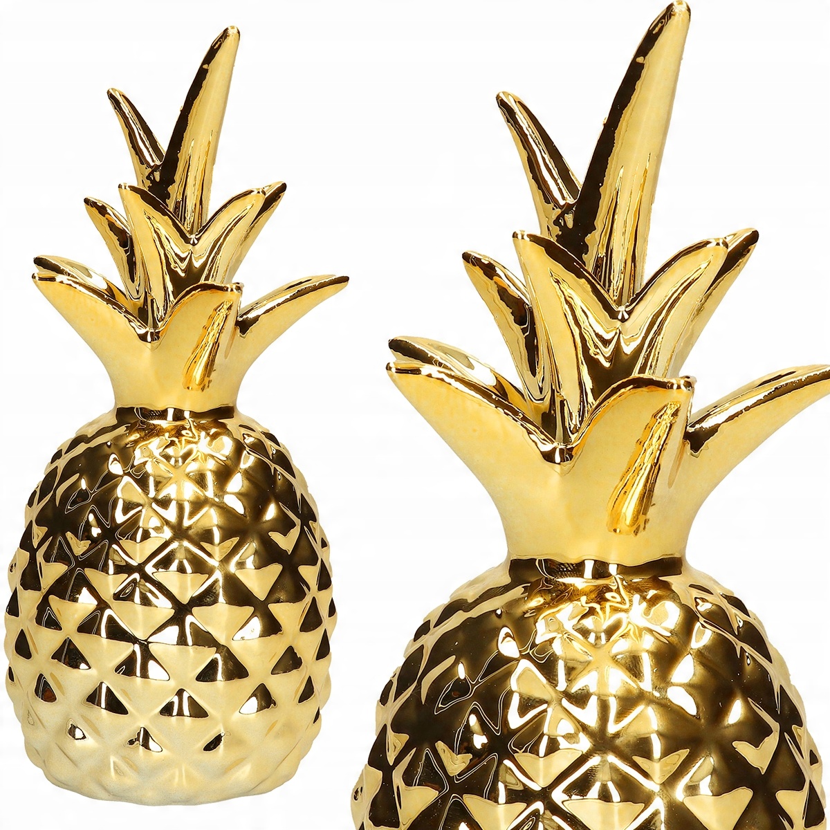 

Ananas Figurka Ceramika Dekoracja Glamour Duża 18
