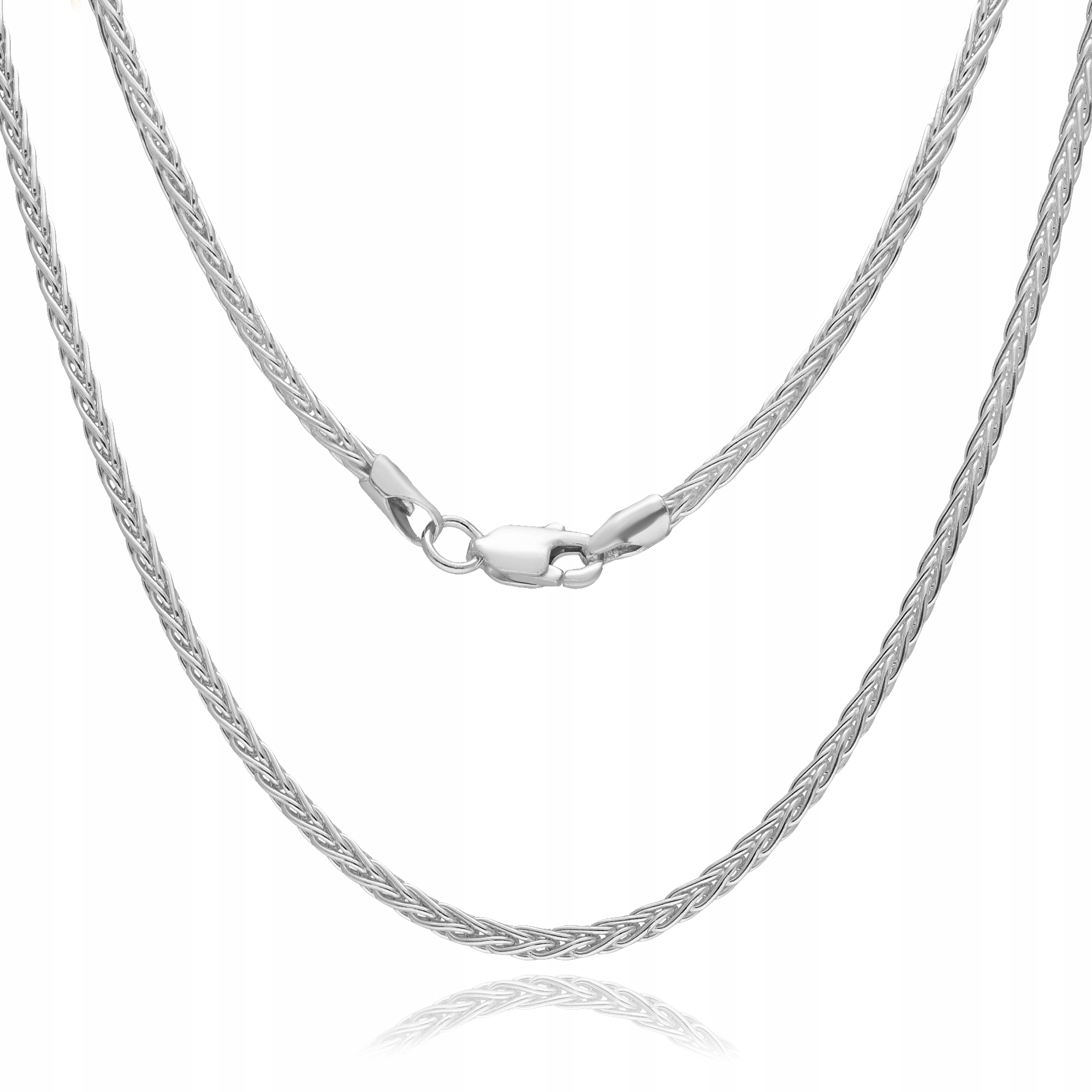 Dámský stříbrný Řetízek Spiga s liščím ocasem 60 cm