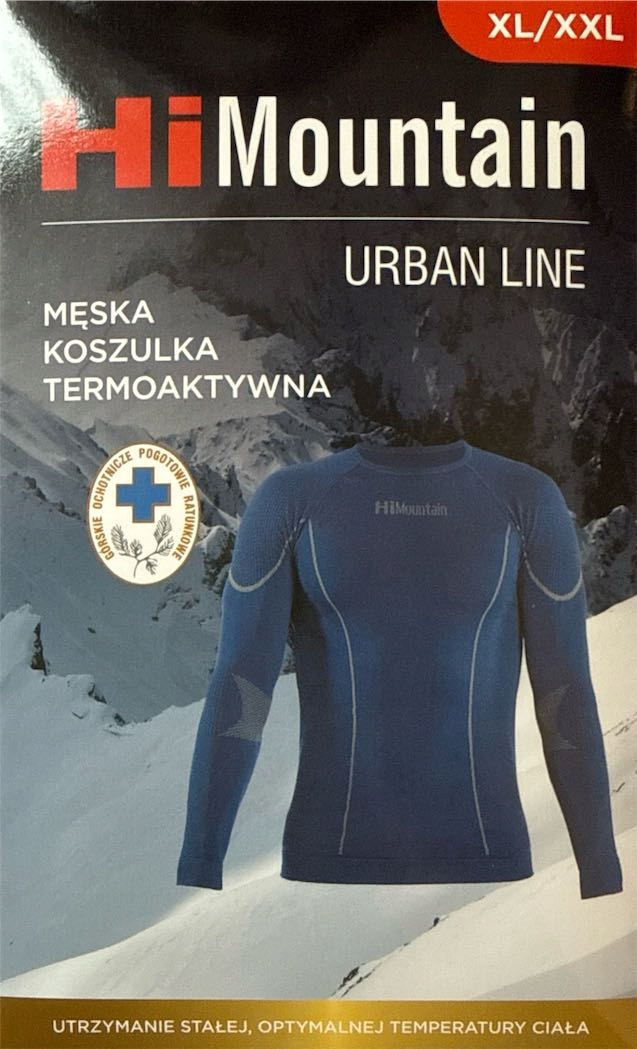 Męska koszulka termoaktywna z długim rękawem HiMountain XL/XXL