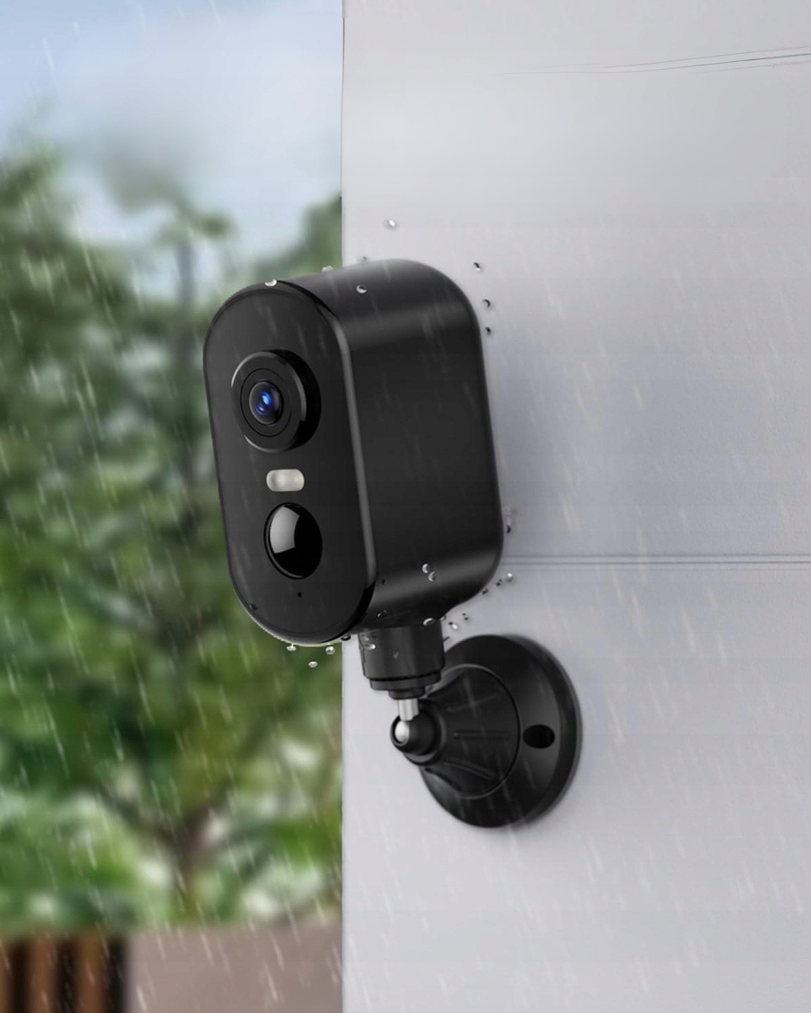 Kamera CZEview 2K WiFi, obrotowa 300°, bezprzewodowa, z detekcją ruchu