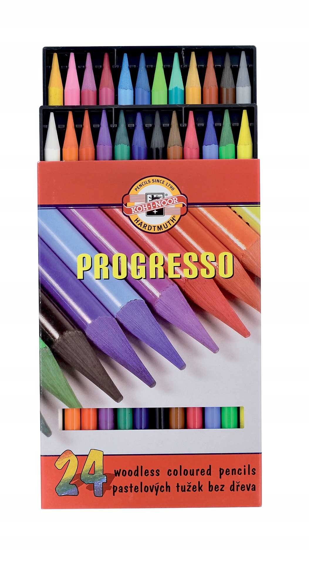Koh-I-Noor kredki bezdrzewne Progresso 24 kol 8758 Stan opakowania oryginalne