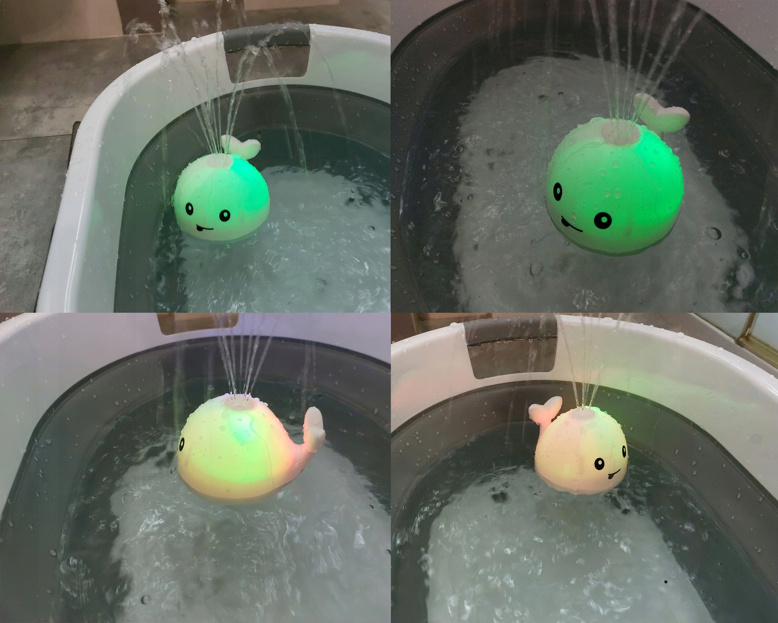 FONTANNA ZABAWKA DO KĄPIELI TRYSKAJĄCY WIELORYB Wodą LED DO WANNY BASENU EAN (GTIN) 8052577233246