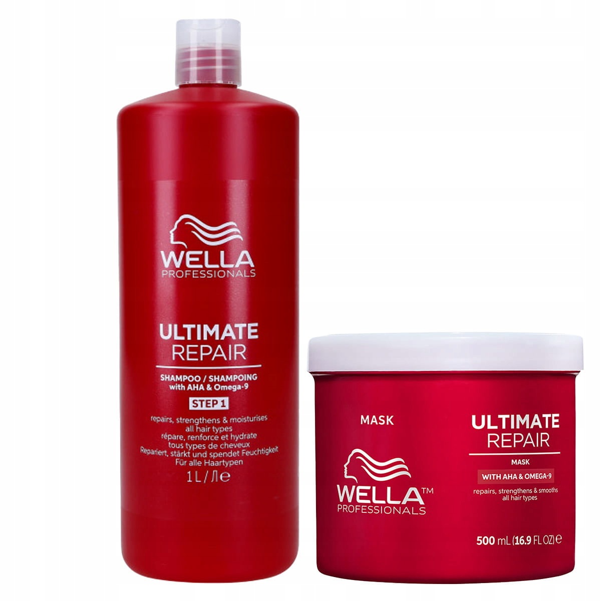 Wella Ultimate Repair šampon – maska obnovující sadu poškozených vlasů