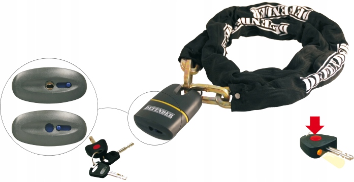 Reťazový zámok Rms 288000630 10x10x1500mm 288000630