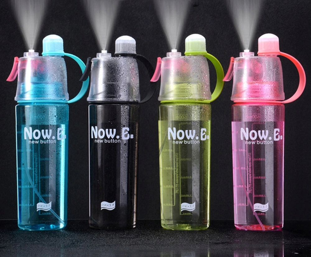

Shaker Bidon Z Mgiełką Spray 600ML I 400ML 4KOLORY