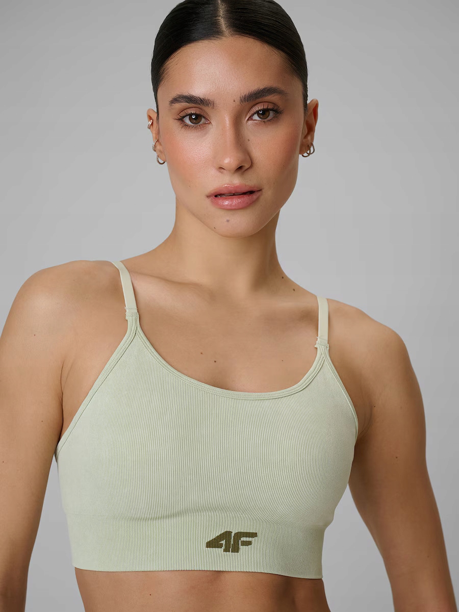 Damski Biustonosz Treningowy 4F Sportowy Bezszwowy M/L F203 SS26