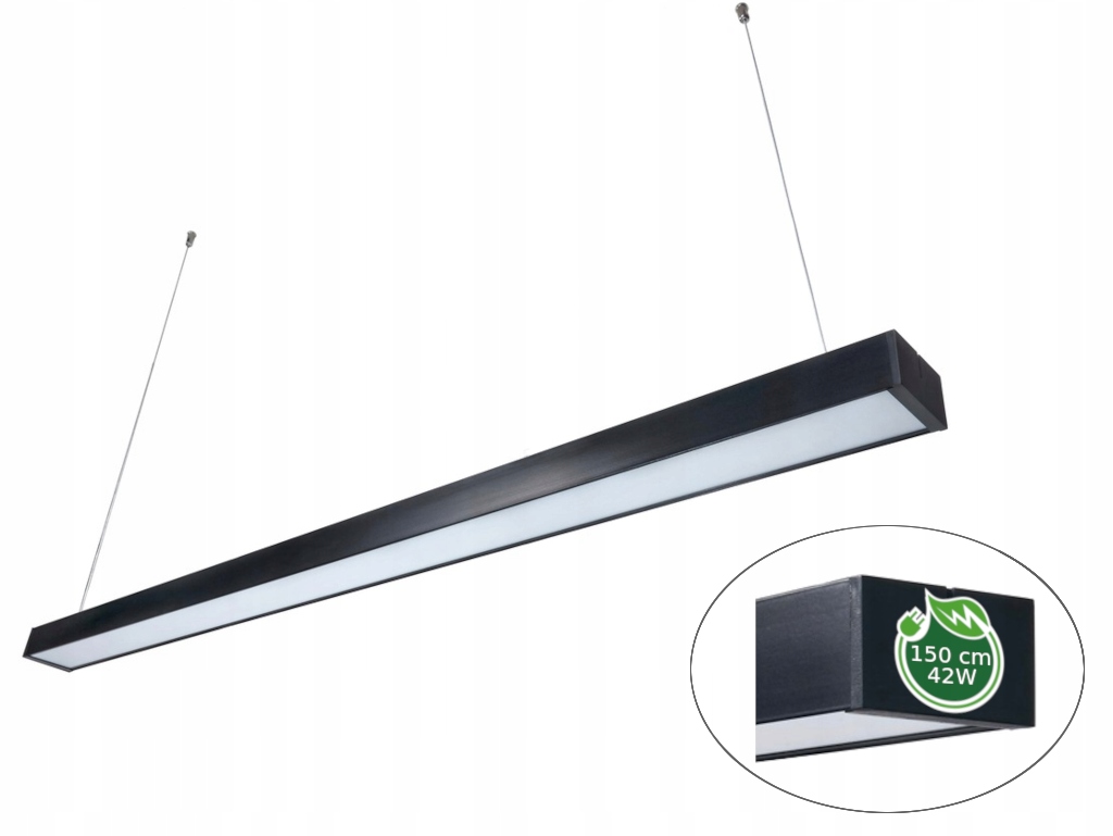 

Lampa liniowa Led biurowa wisząca 150cm 42W 4000K