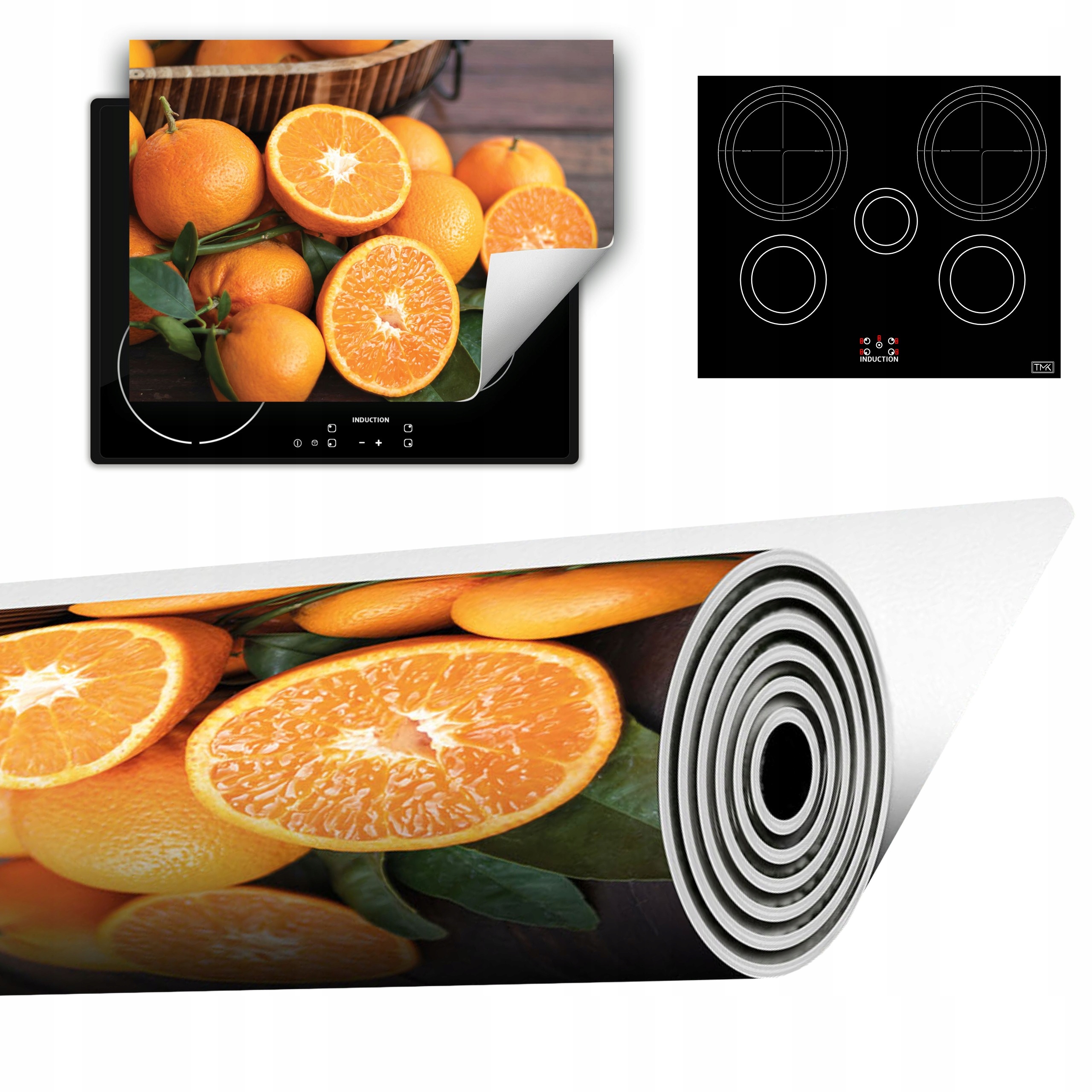 Vinylová Podložka Do Kuchyně Více Místa 70x52 oranžová