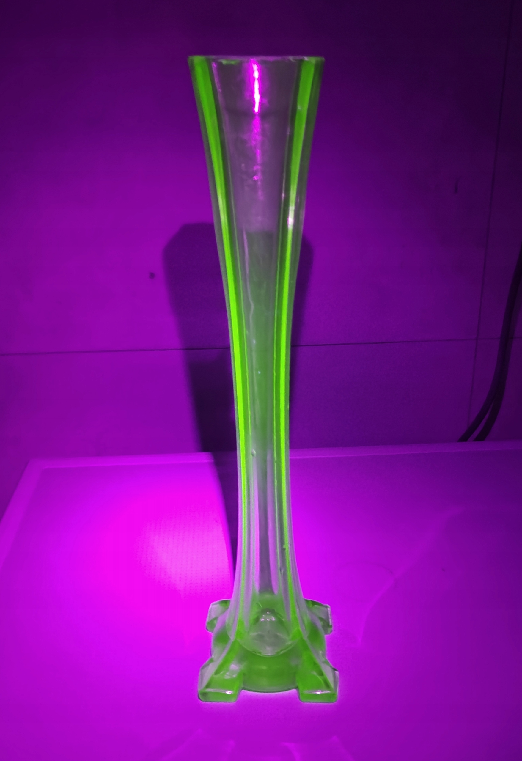 Wazon Szkło uranowe