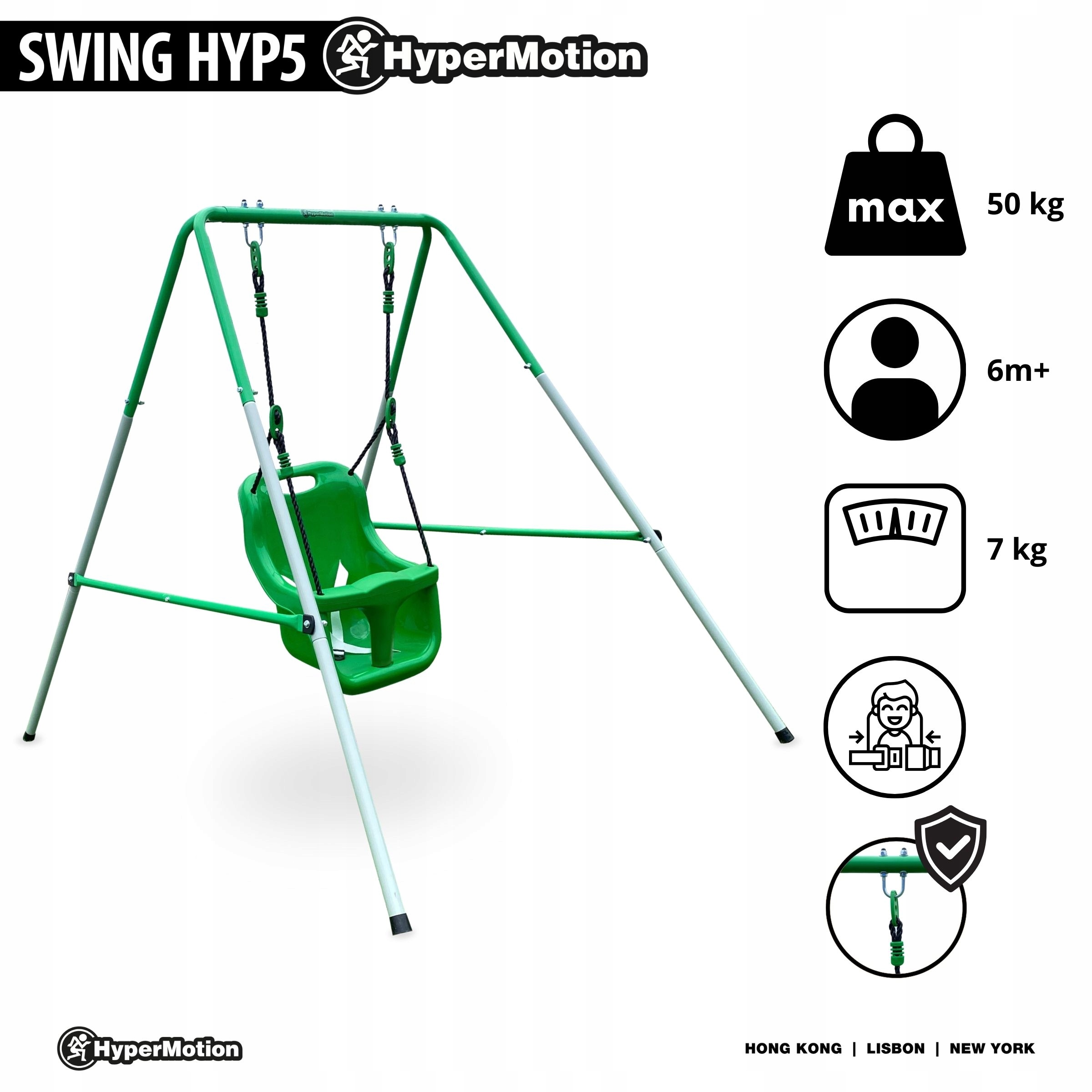 Huśtawka Dla Dzieci Niemowląt 6 msc. Wisząca Bezpieczna Gładkie Krawędzie Rodzaj huśtawka kubełkowa