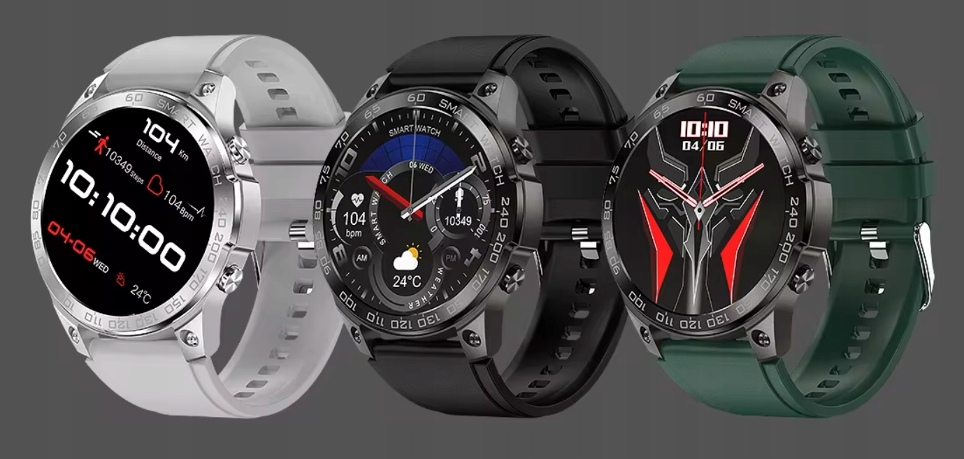 SMARTWATCH ZEGAREK MĘSKI MENU POLSKIE SPORT PULS ROZMOWY SMART WATCH AMOLED Kompatybilność systemowa Android iOS