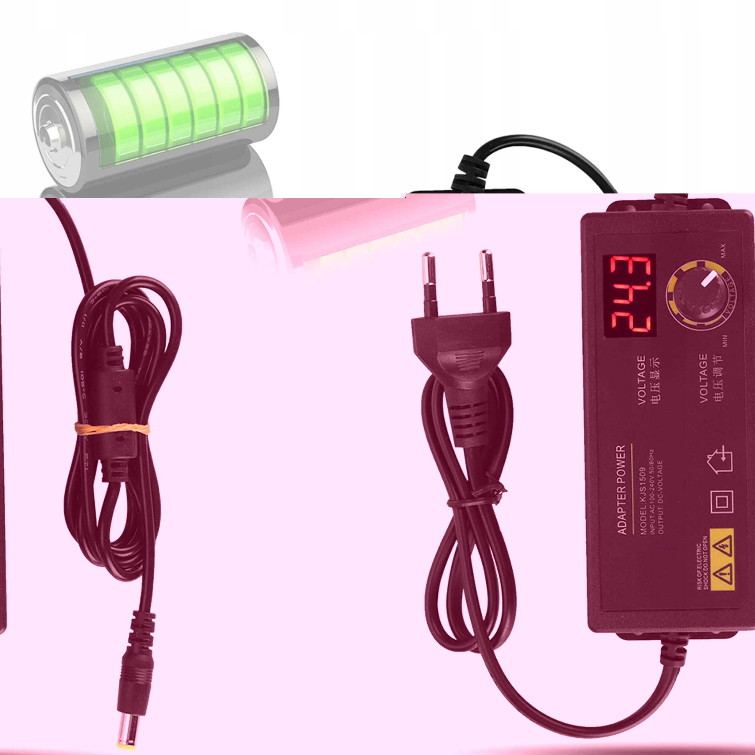 ZASILACZ REGULOWANY 3-36V 1.5A AC DC ZASILACZ Stan opakowania oryginalne