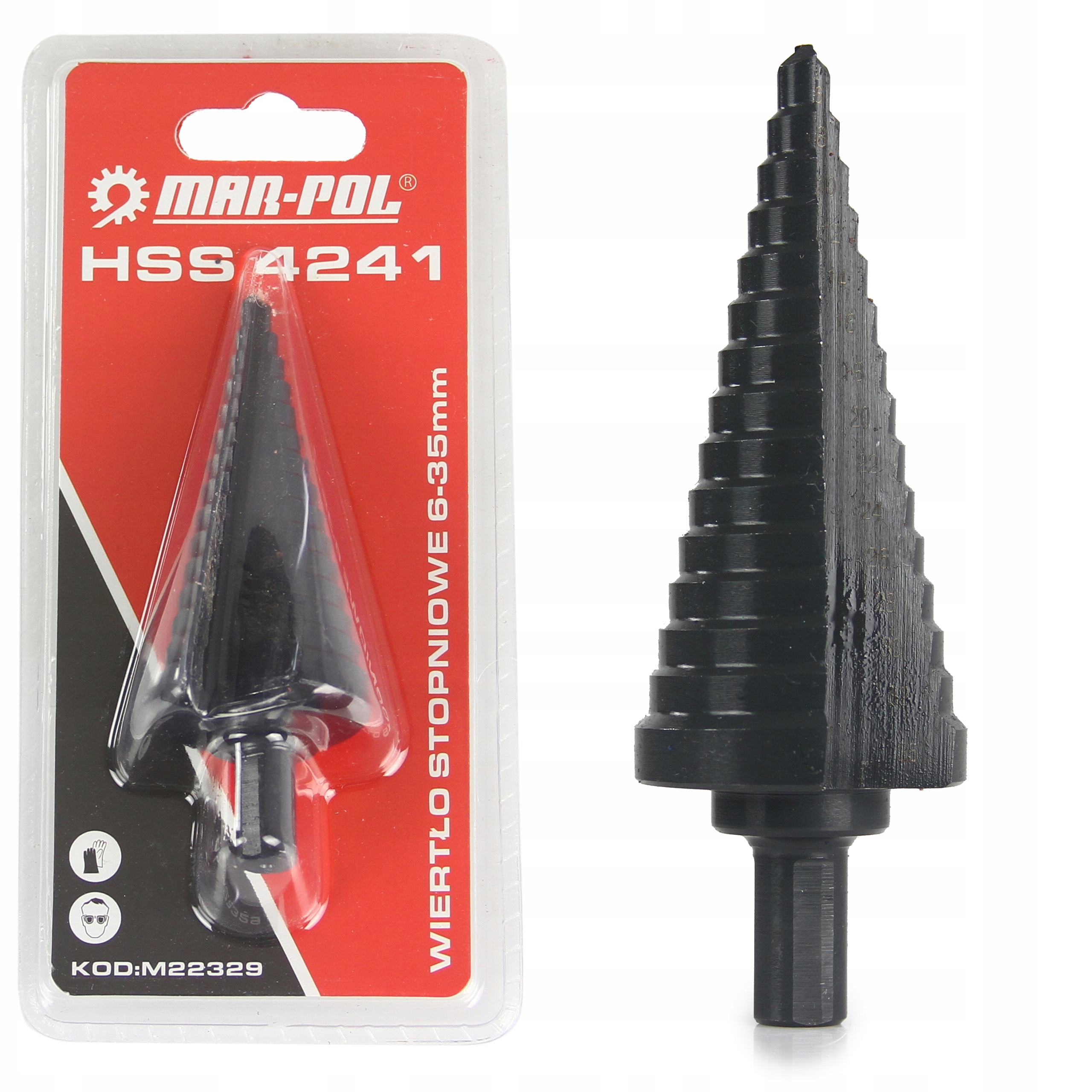 WIERTŁO STOPNIOWE HSS 4241 6-35MM STOŻEK MAR-POL