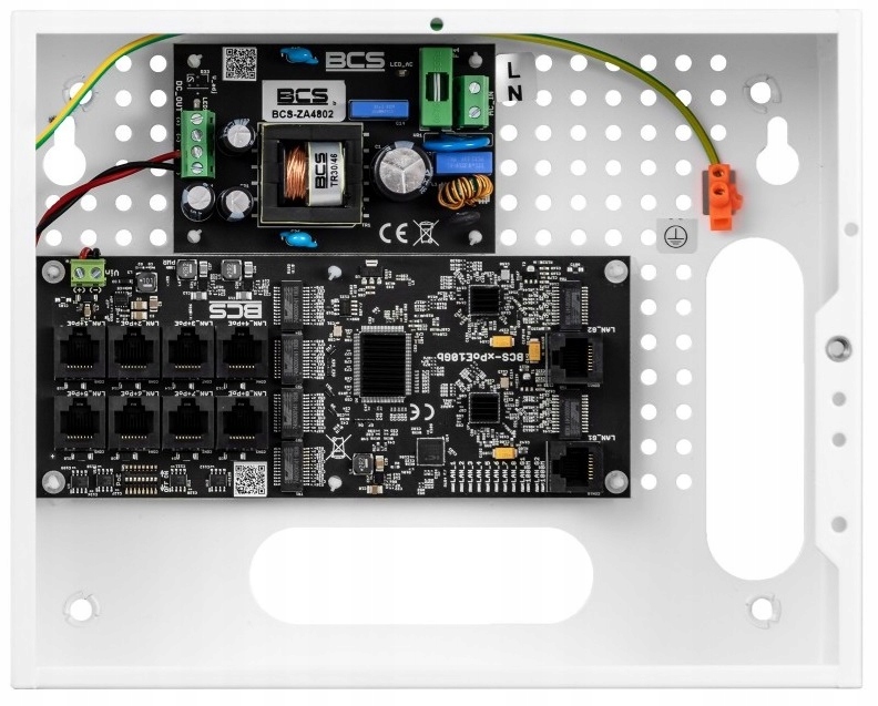 BCS-IP8GB/E-S/E Zasilacz Switch Poe 96W 8 Kamer Ip 4K Uhd Monitoring Cctv