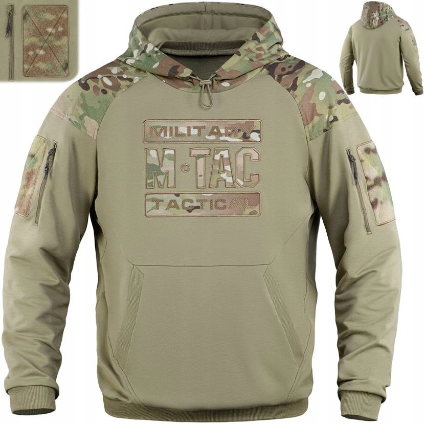 Mikina Hoodie Combat S Kapucí Pro Každodenní Použití Multicam vel. S M-tac
