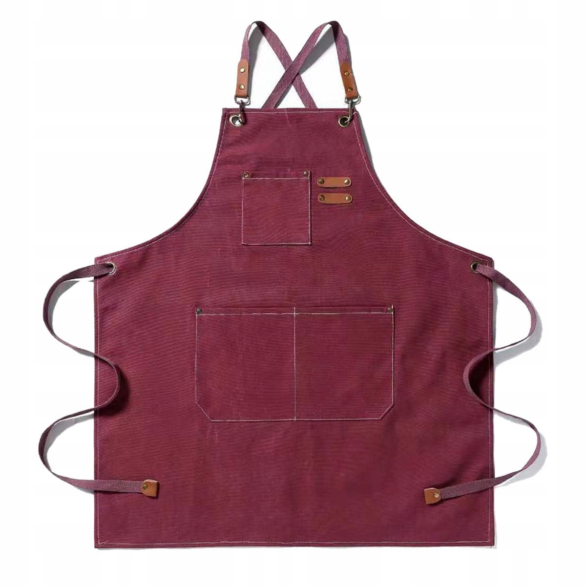 Pracovní zástěra Bbq Canvas s kapsami Regulovatelný kuchyňský barber