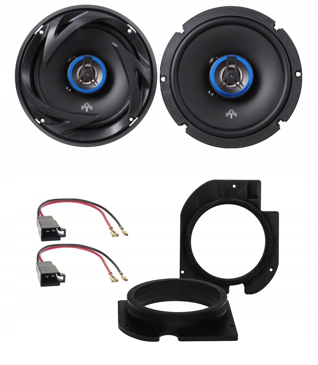 Automobilové reproduktory 165 mm Autotek ATX62 Škoda Octavia 1 Predná Strana Vzdialenosti