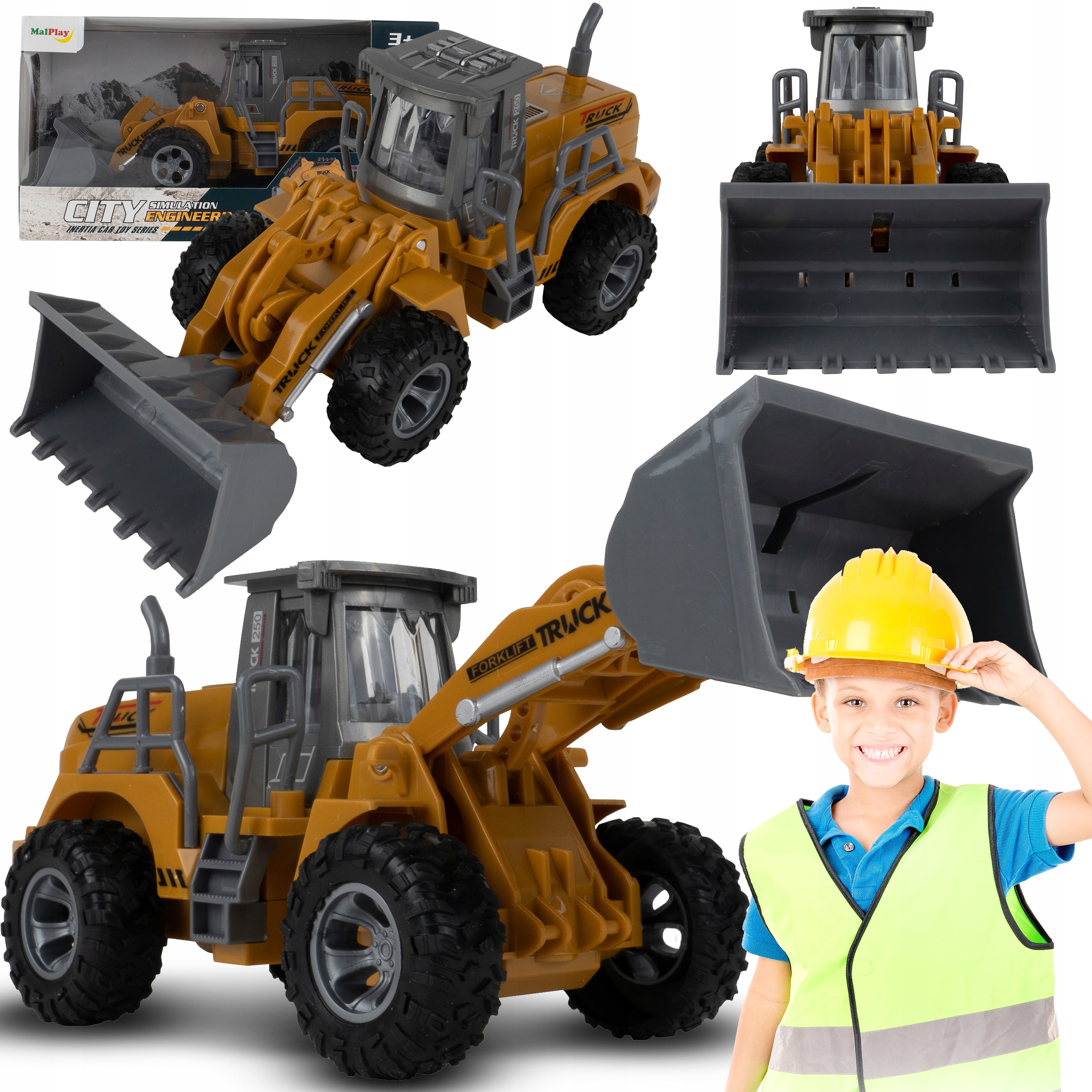 

Auto Pojazd Z Napedem ŁADOWARKA1:48 Koparka