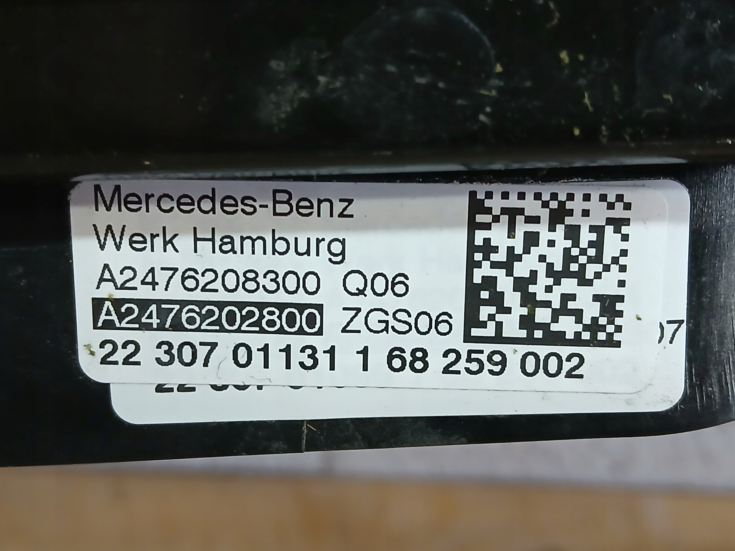 support panel for radiators MERCEDES B-KLASA W247 A2476208300 A2476223100