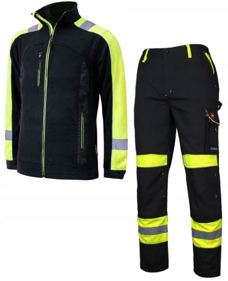 Pracovní oděv Komplet sada Bozp kalhoty Polar reflexní Bozp silné 48