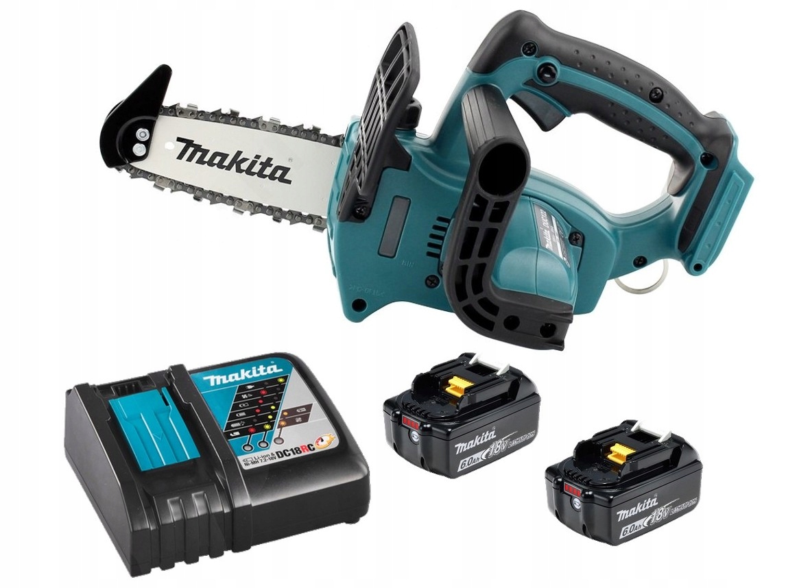 Makita Aku Piła Pilarka Łańcuchowa Lxt 18V 2x6Ah BL1860 DC18RC DUC122Z