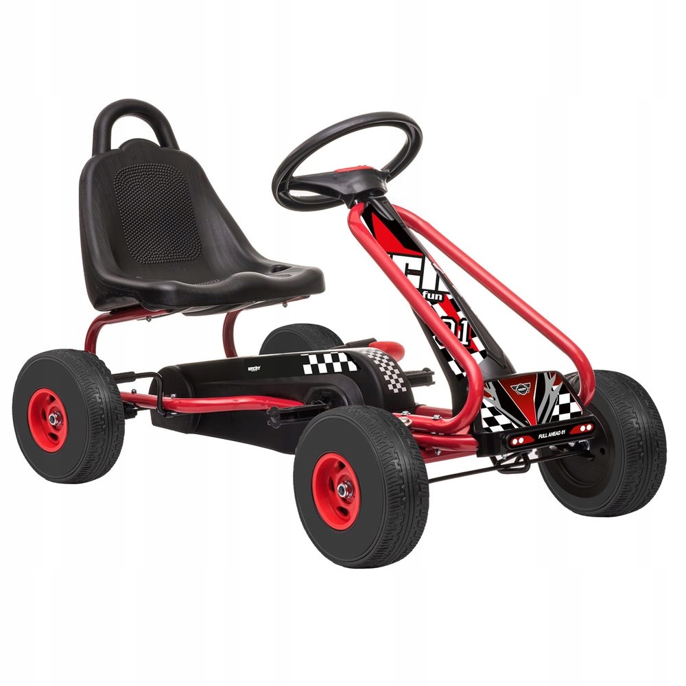 Gokart Na Pedały Hech T59791 Red Koła Pompowane