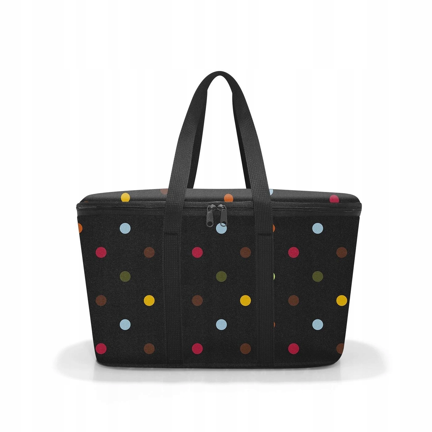 Chladicí taška Reisenthel Coolerbag 20L černá s barevnými puntíky